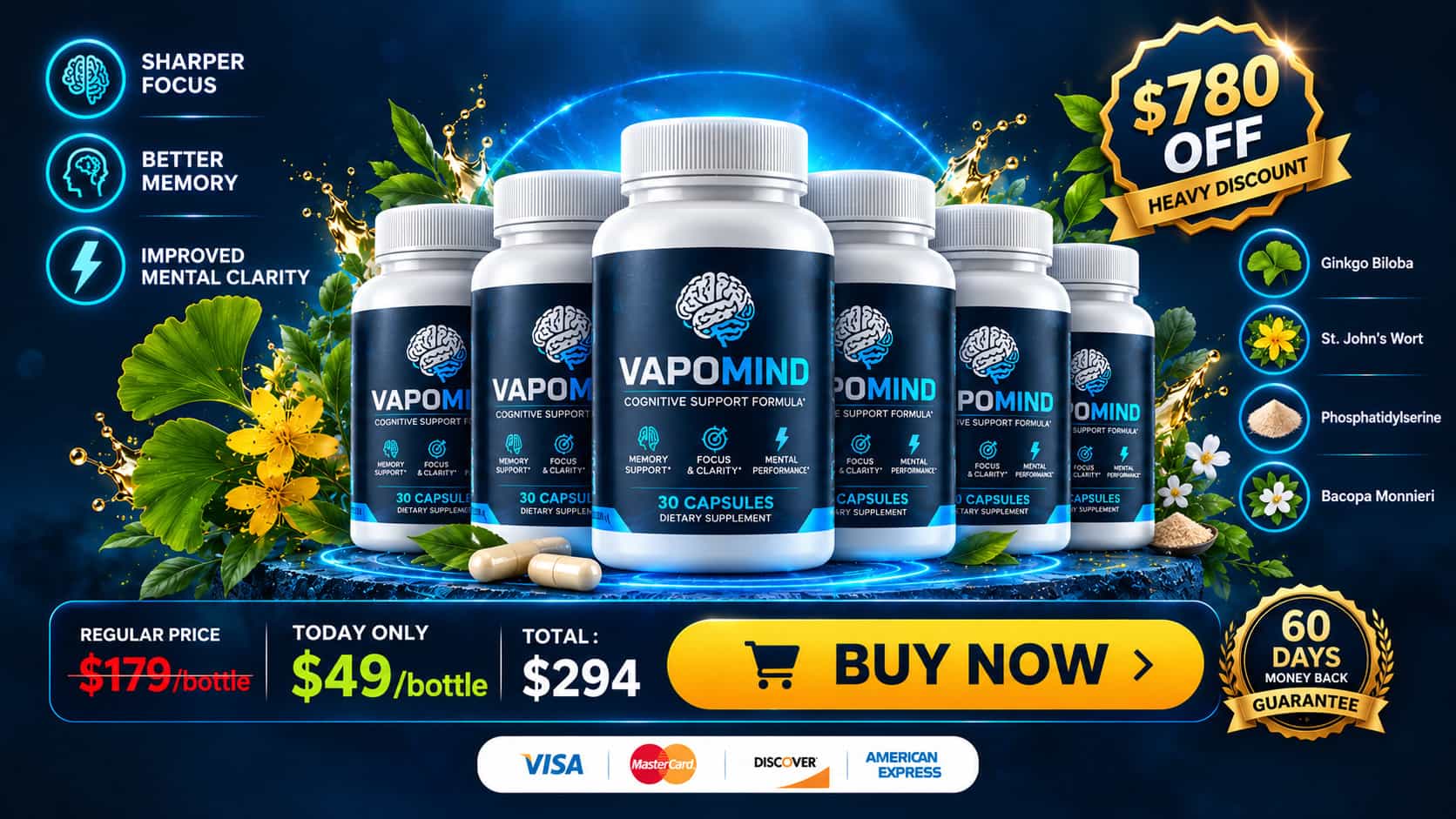 VapoMind 6 bottles buy